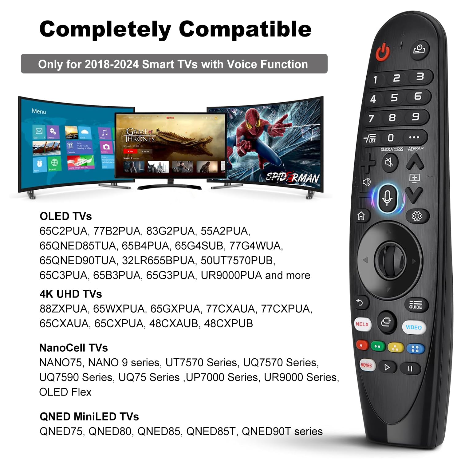 Telecomando compatibile con LG Smart TV (AN-MR20GA)