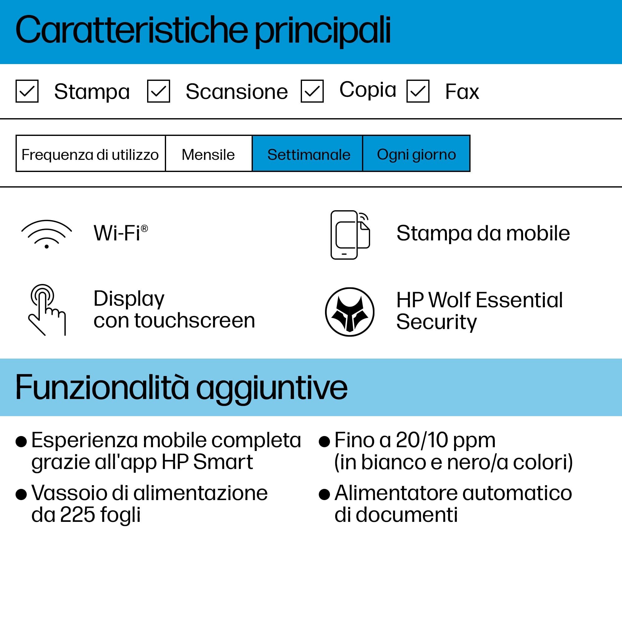 HP OfficeJet Pro 8135e Stampante Multifunzione A4 Colori Fronte Retro Automatico 20 ppm Wi-Fi Grigia