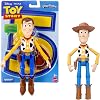 Mattel Disney and Pixar Toy Story Woody Action Figure Playscale 9.2 Inch Cowboy Sheriff, 14 Posable Joints, Movie Accurate Design, Removable Hat, JKV14