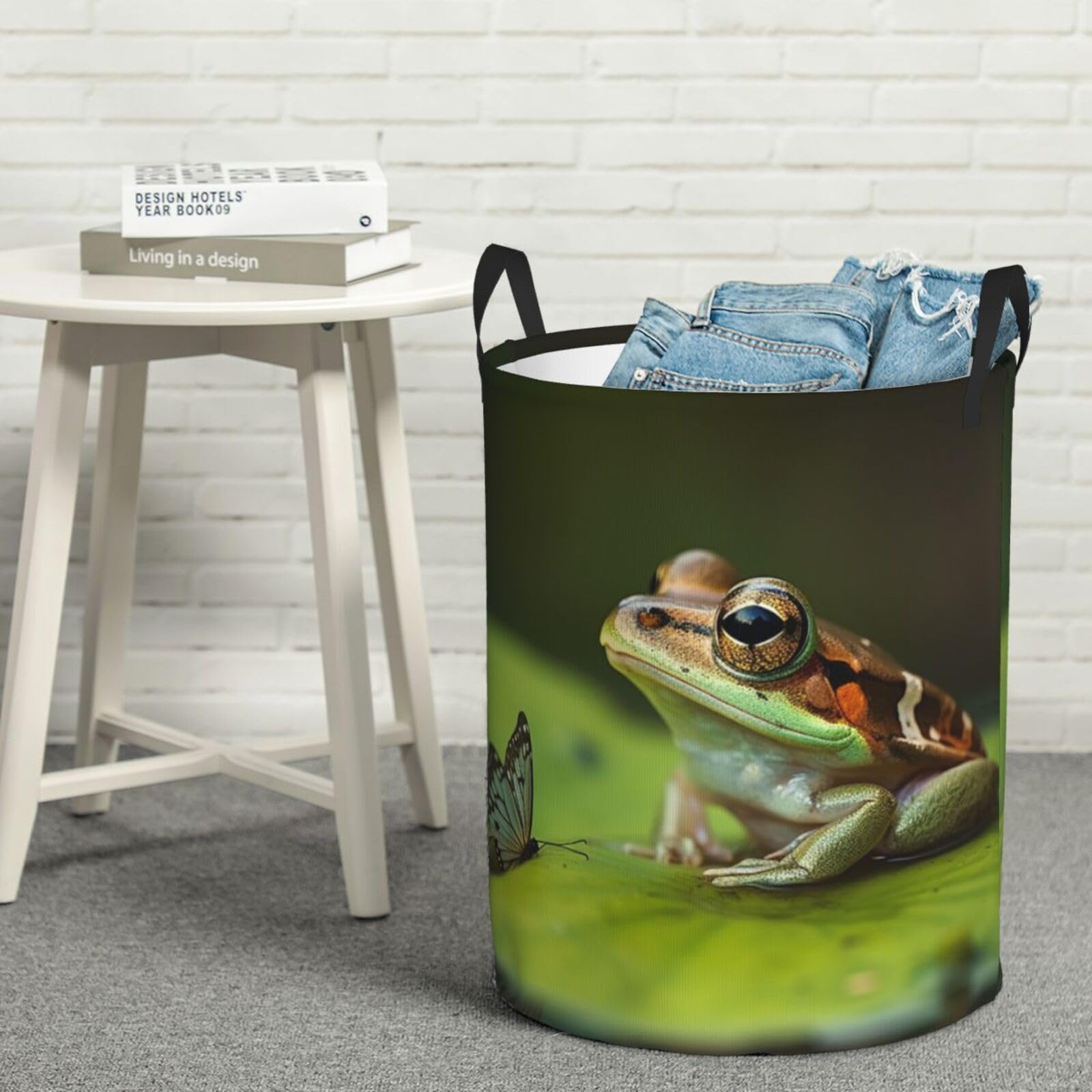 Panier à linge enfant grenouille pour ranger jouets et couvertures