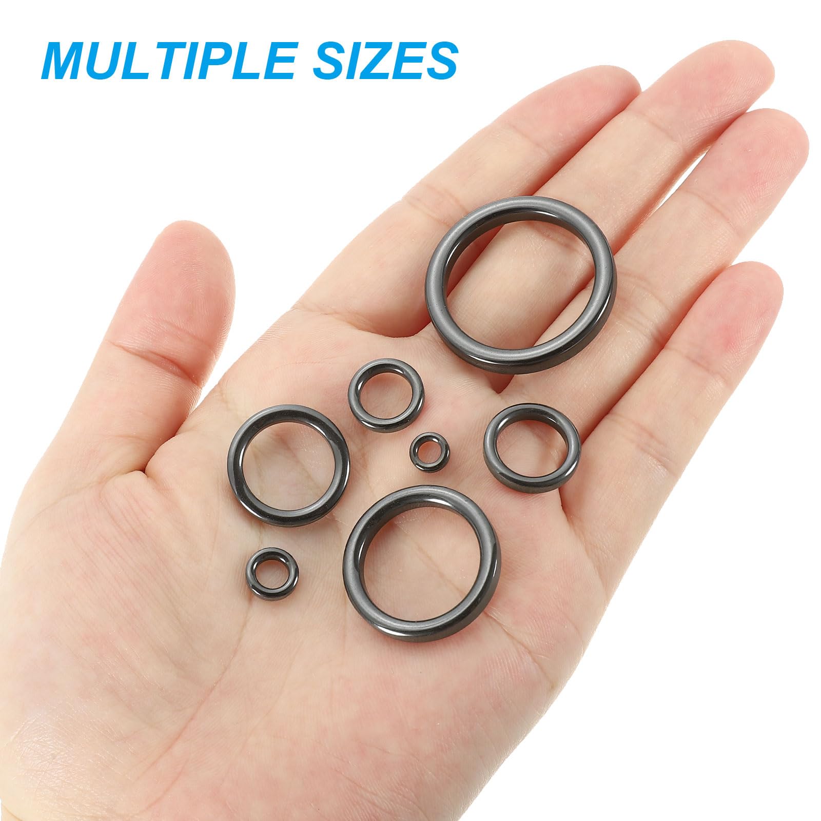 PATIKIL 0.46 Inch Fishing Rod Guide Rings, 30Pcs Ceramic Guides Rings Fish Rod Repair Kit Fishing Pole Eyelet Replacement for Freshwater Saltwater, Black - Image 4