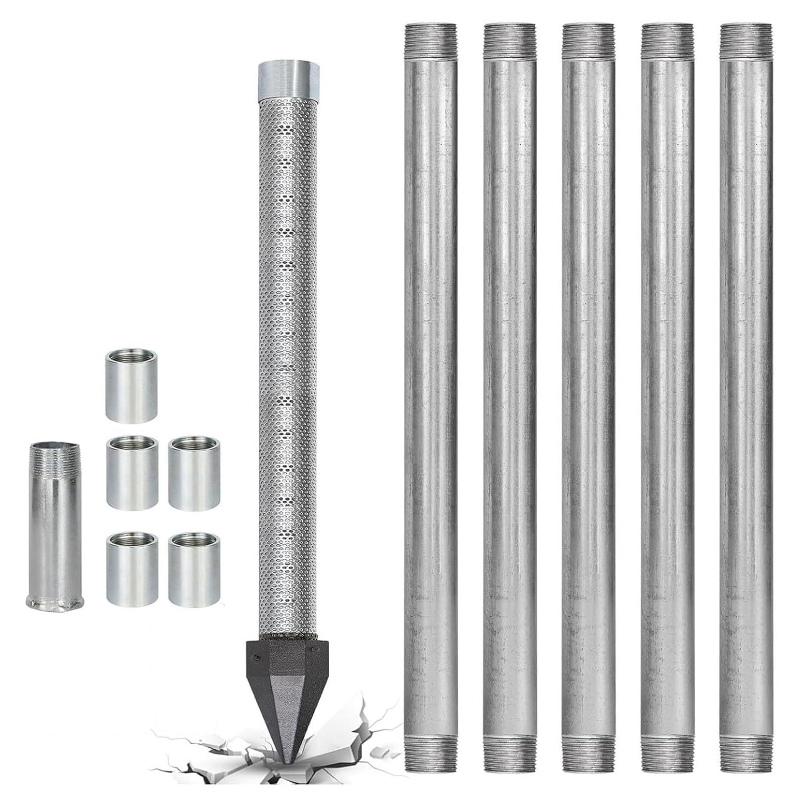 Xyfgodem One Colour Water Extraction Tip 1 1/4" Stainless Steel Filter Reinforced Head Modular Diy System For Agricultural Irrigation