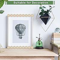 Vista 4 de 300 bolas de madera sin terminar, bolas de madera divididas naturales de 1 pulgada, cuentas redondas de madera para manualidades, arte infantil