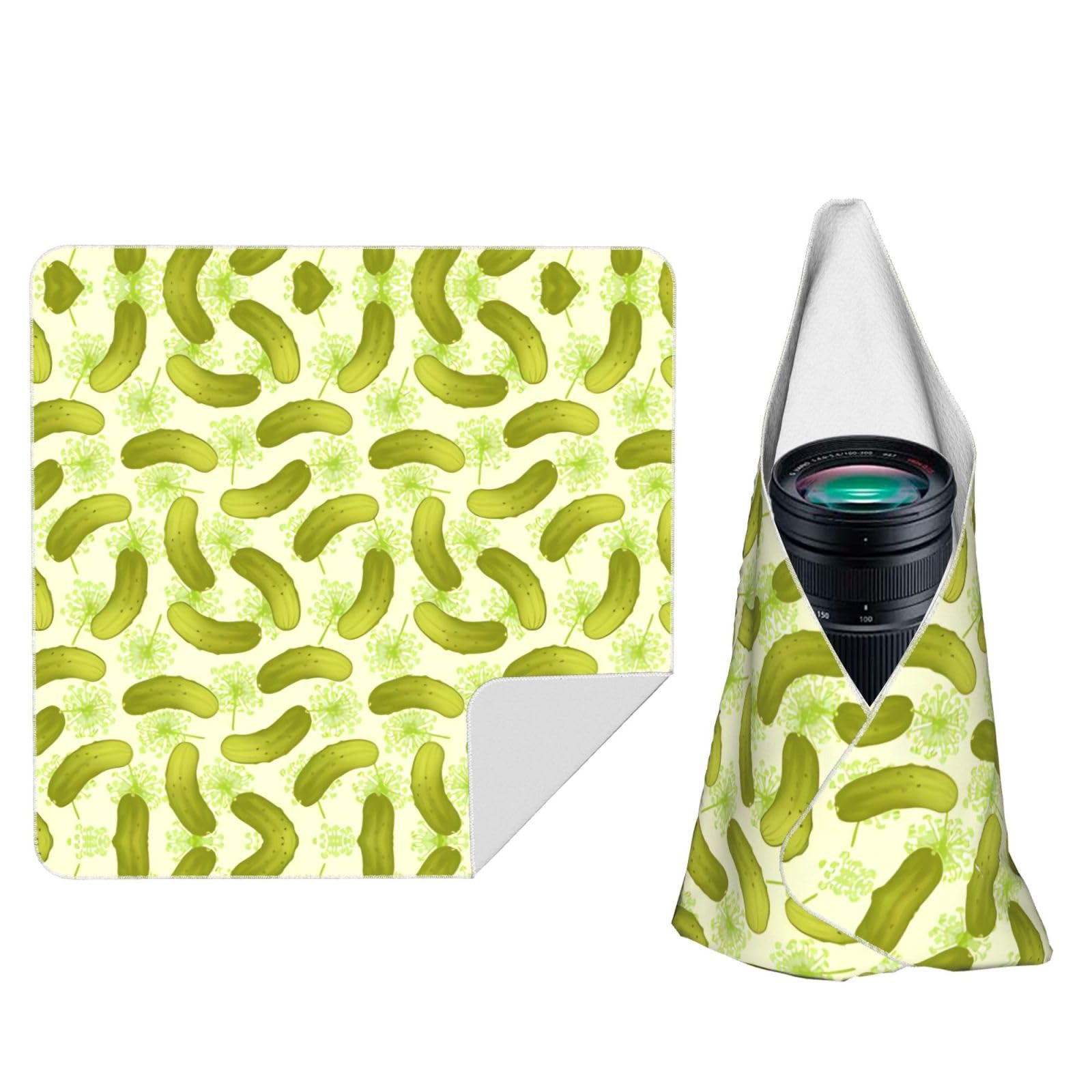 Zhaoyugoods Black Sushi Dill Pickles Camera Wrap Cloth