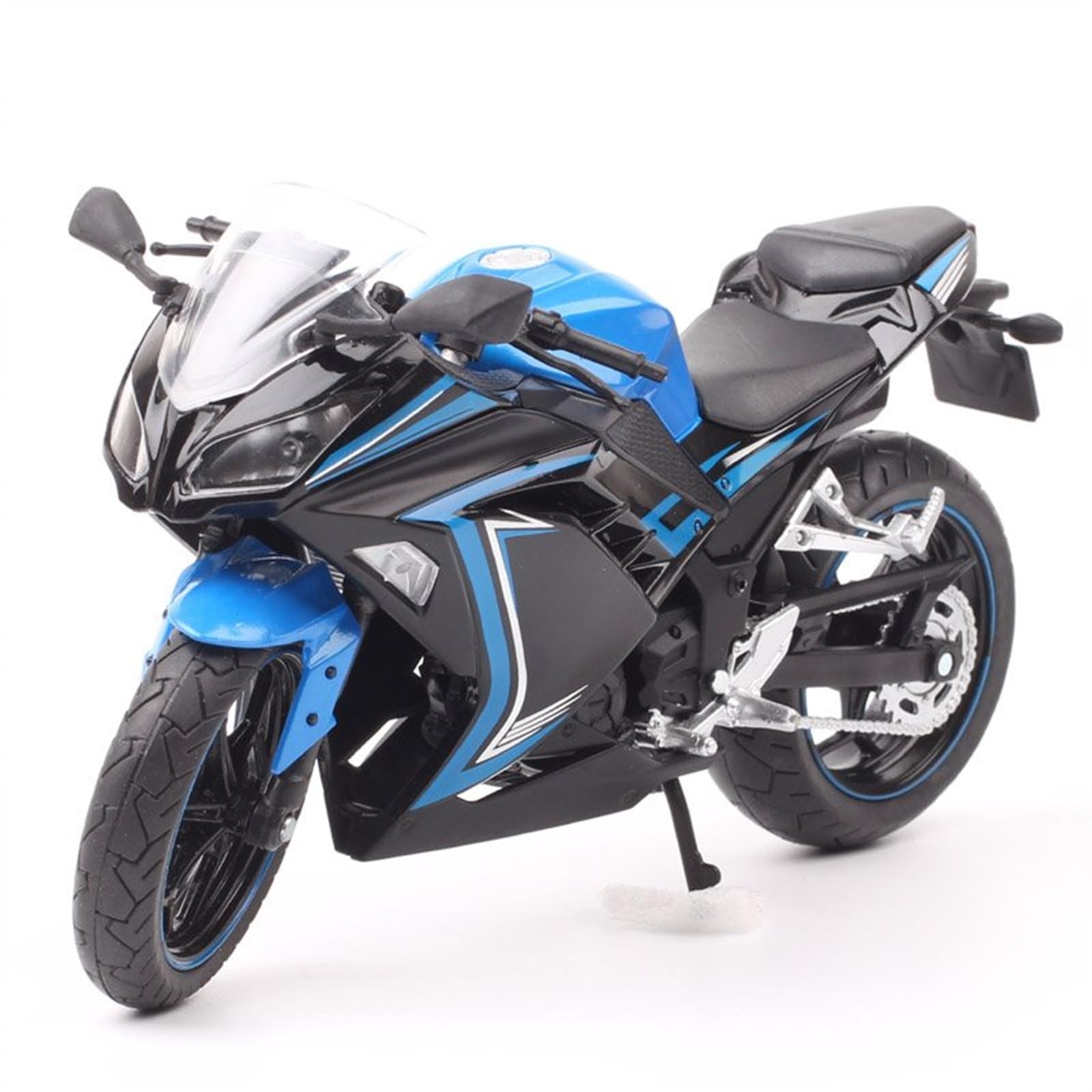Modello Modello Di Moto In Lega Simulazione Auto Giocattolo 1/12 Per Kawasaki Ninja 250(Blue no box)