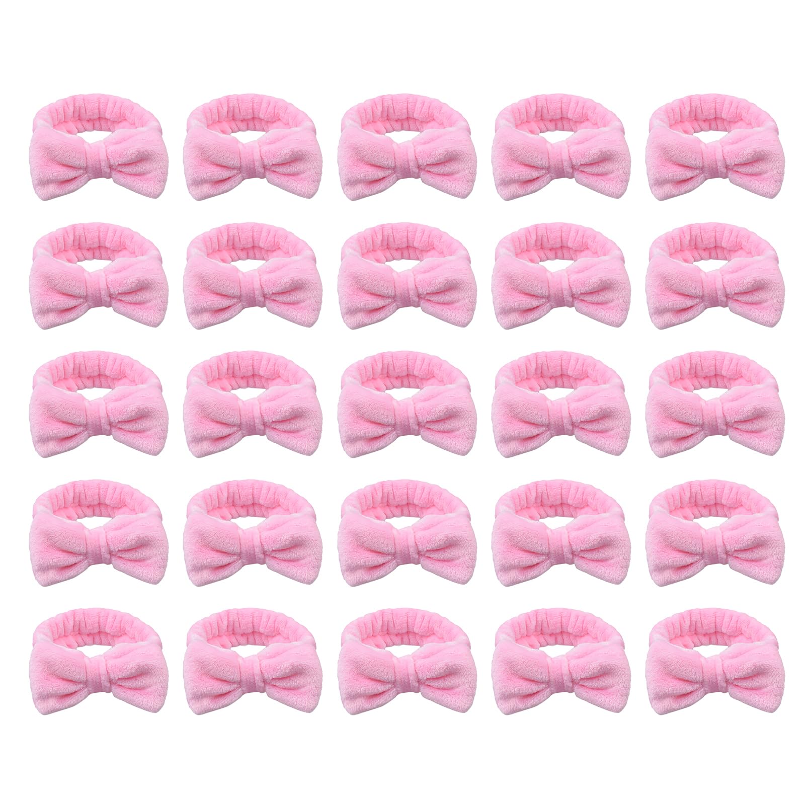 Cerchietti per capelli da spa, fasce per il trucco da donna, fascia per il viso in morbido pile corallo per trucco, fasce per capelli con fiocco per lavare il viso, doccia, cura della pelle