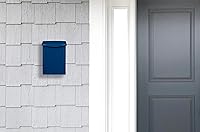 Vista 60 de Buzones arquitectónicos 2681B Buzón de pared Marina color negro, pequeño