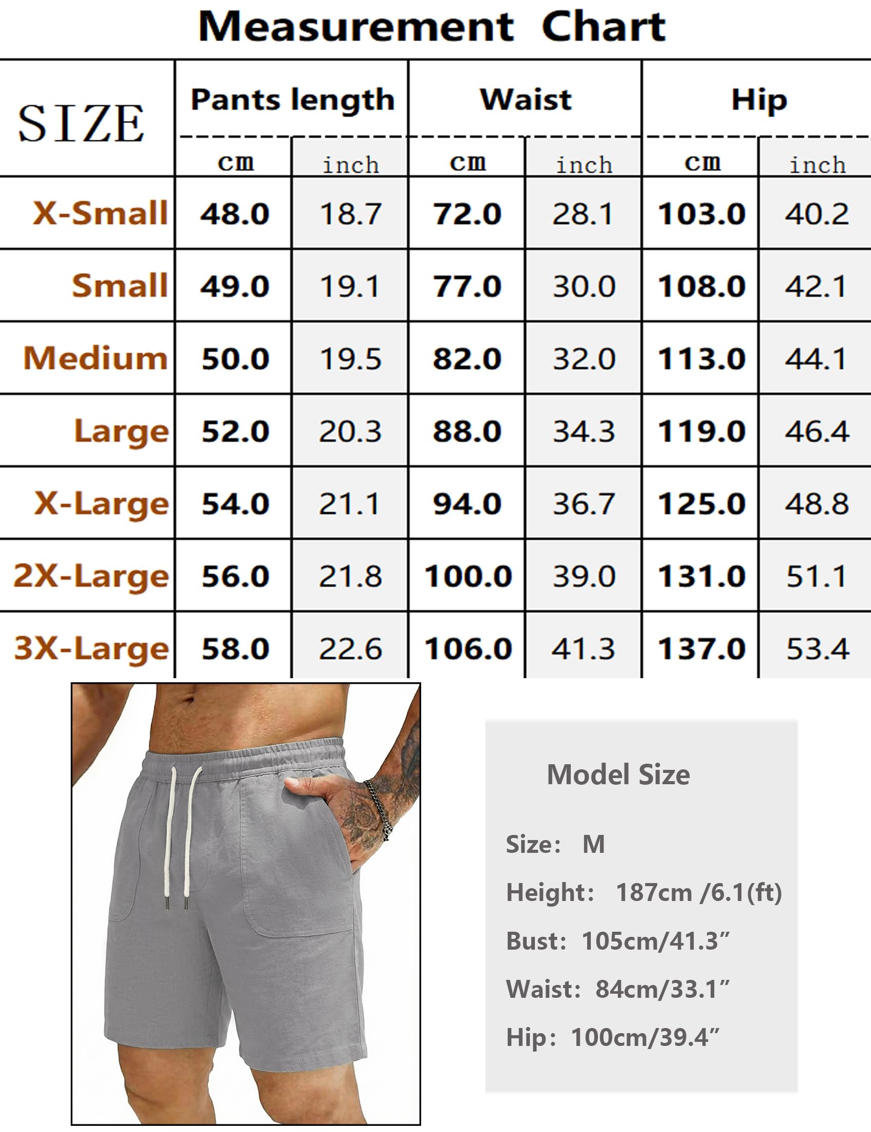 iClosam Pantalones Hombre Cortos de Lino y algodón, Estilo Veraniego, cómodos, Transpirables, Pantalones Cortos Hombre Cintura elástica y Bolsillos, Tallas M-3XL.