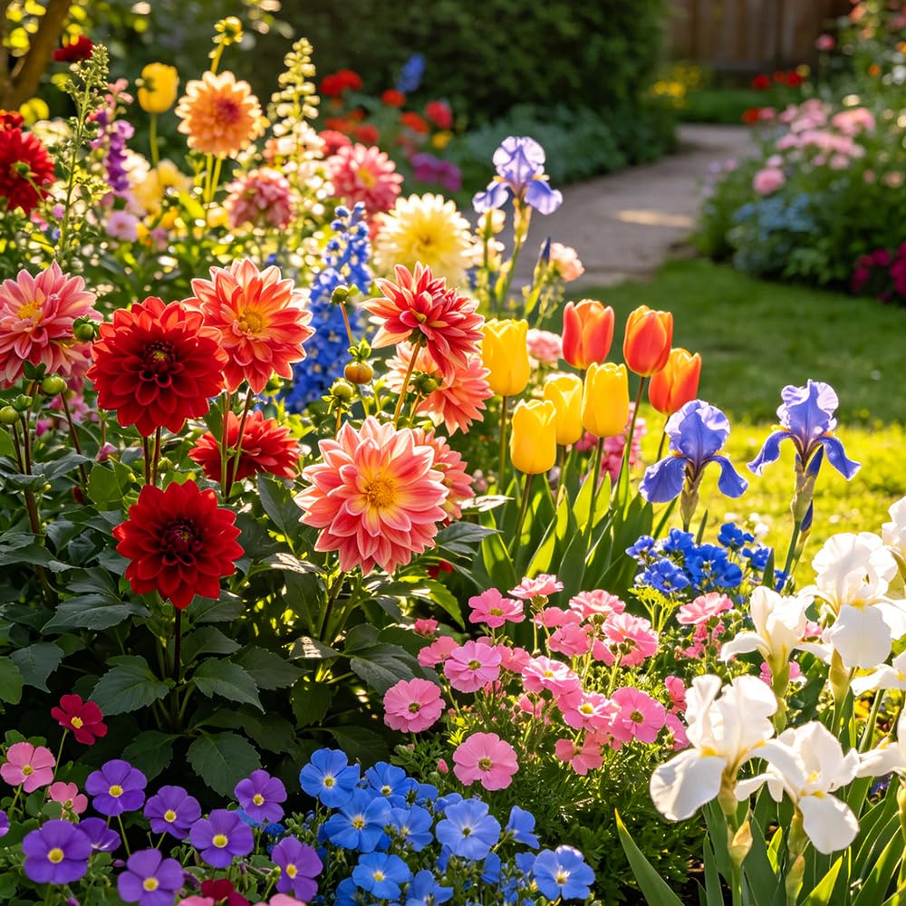 FioriRizoma multicolore - balcone primavera resistenti giardini rocciosi giardino 30Bulbi