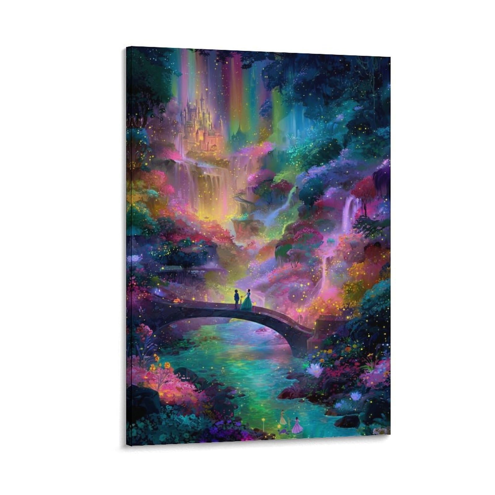 DHBANEIOK Fantasy Castle Landscape_1 Poster Artwork Canvas Prints Picture Modern Wall Art Picture Wall Hanging for Home Decorations 08x12inch(20x30cm)