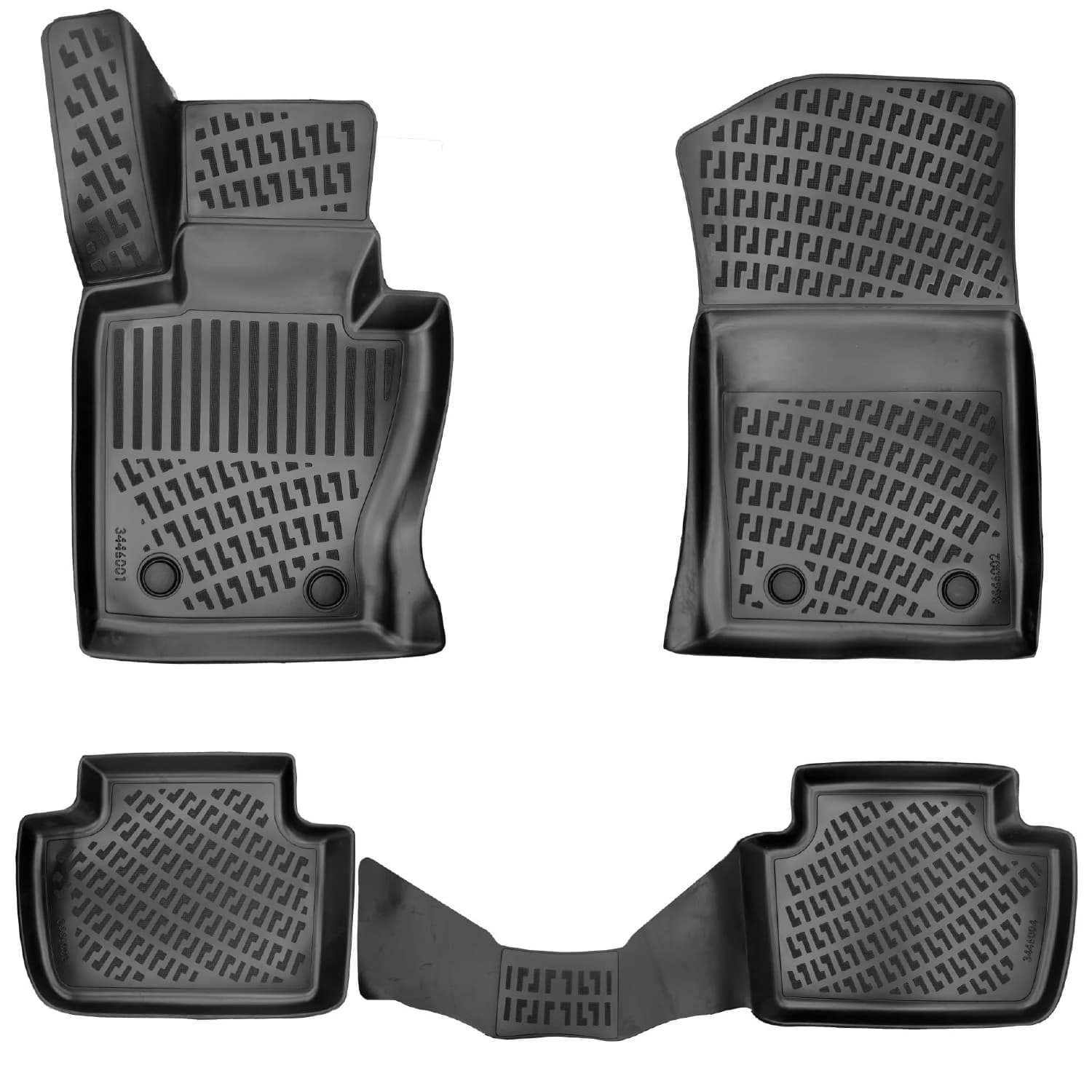 dywaniki samochodowe do BMW X3 (E83) 2003-2010 4D gumowe dywaniki czarne