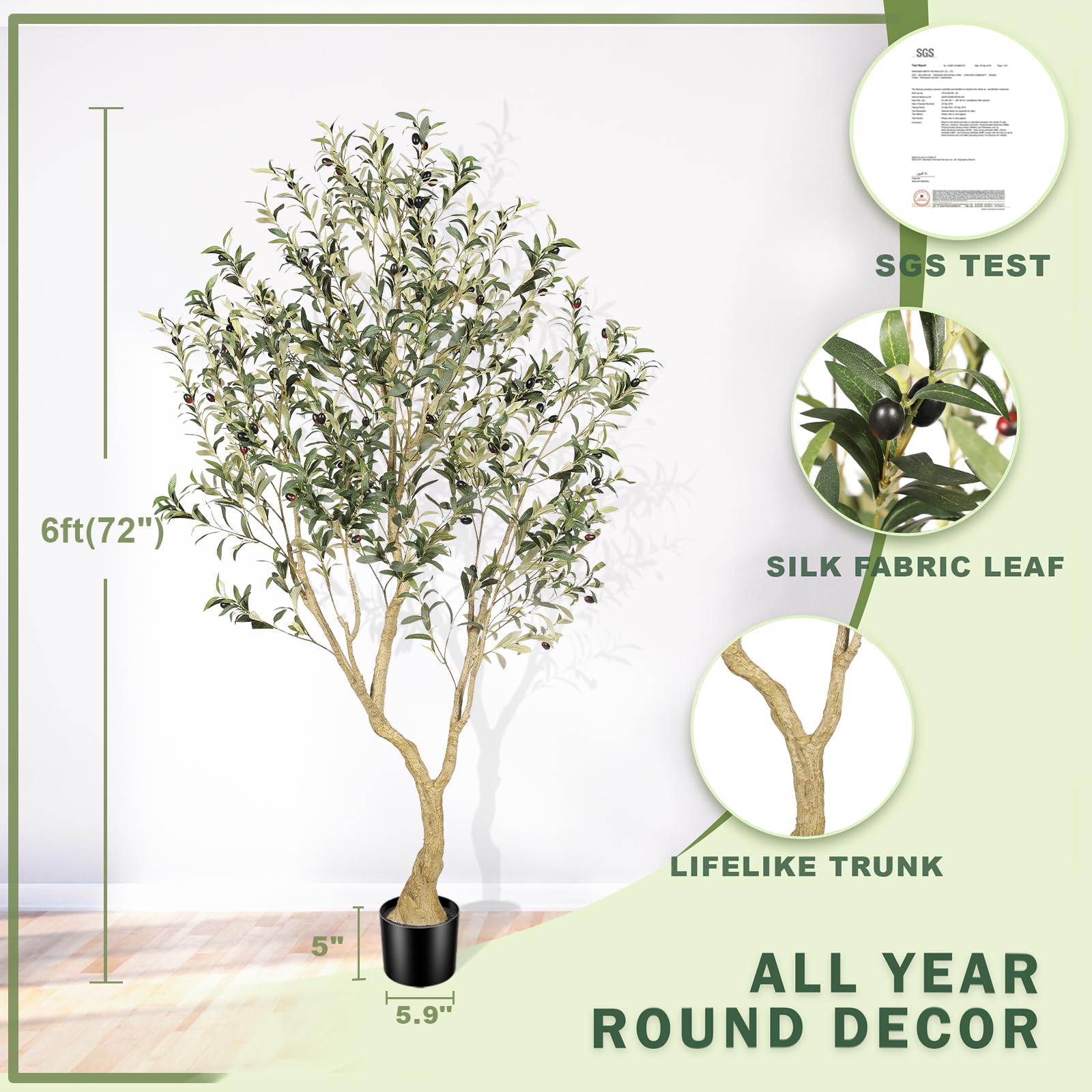 フェイクオリーブの木 大樹冠タイプ 観葉樹 光触媒 大型フェイク 人工観葉植物 Amazon｜LYERSE フェイクオリーブの木 150cm 大樹冠タイプ 観葉樹