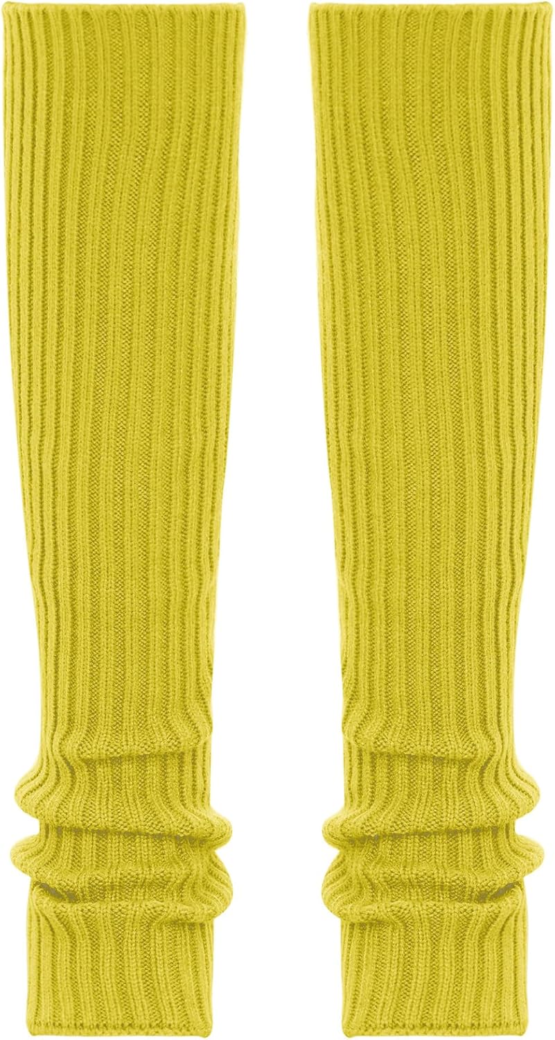 Jhaoyu Toddler Kids Girls Stirrup Leg Warmers Soft Stretch Knit Socks for Ballet Gymnastics and Cold Weather 3-14 Years
