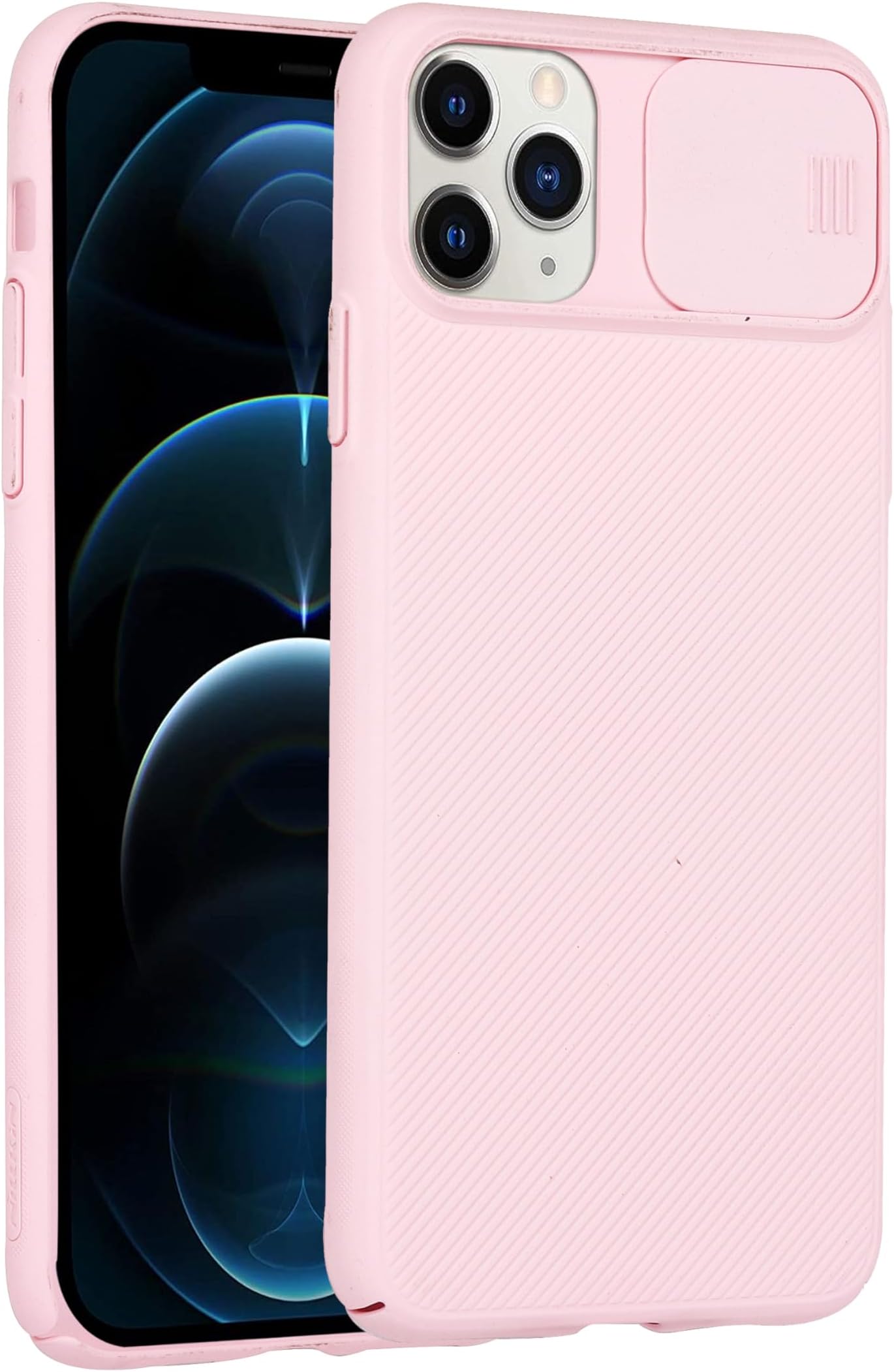 Cosmos Joy for I Phone 11 Pro Max,Cam Shield Case, Phone Cover, Slide Cover for Camera Protection, Innovative Design, All-Around Protection, Camera Privacy, (Pink)