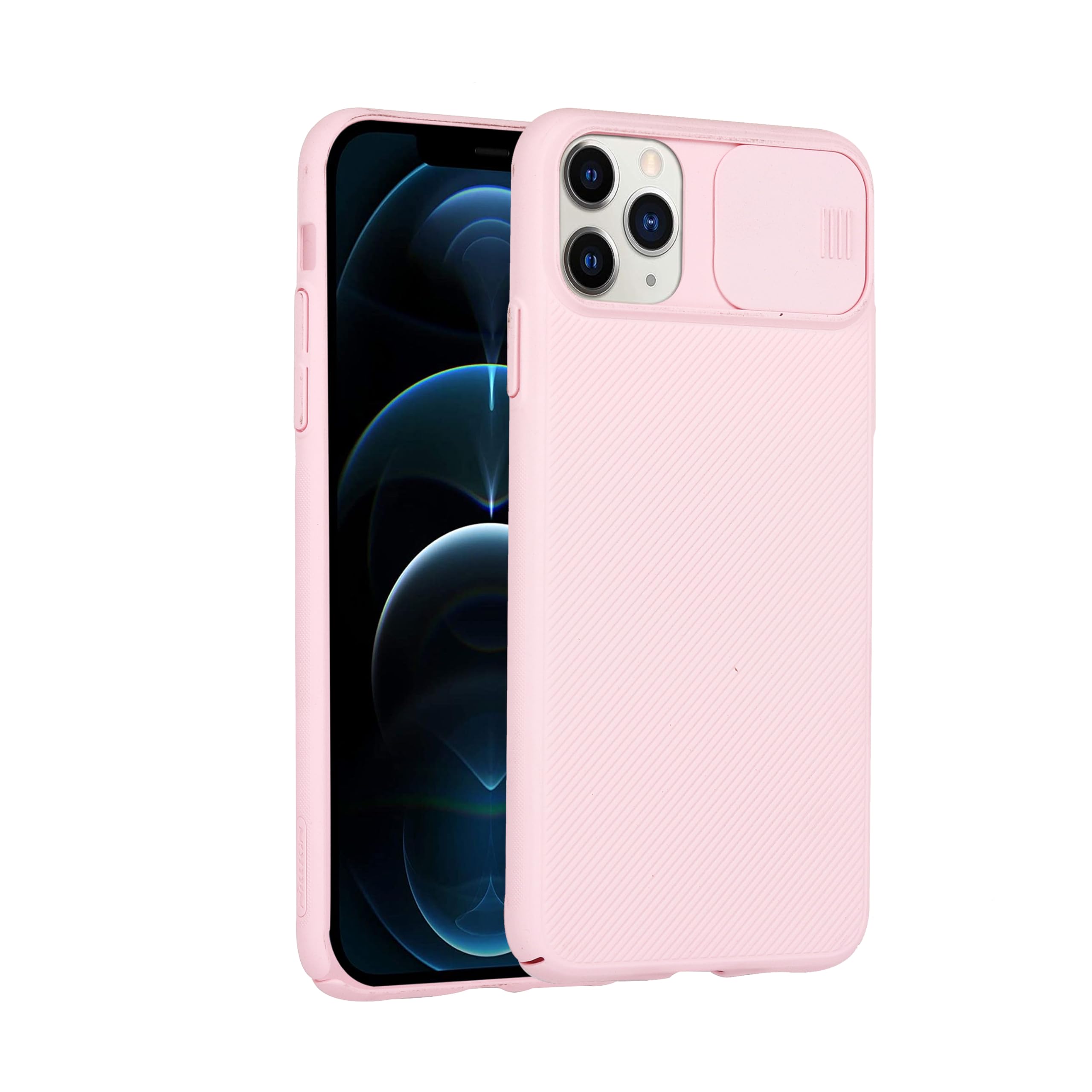 Cosmos Joy for I Phone 11 Pro Max,Cam Shield Case, Phone Cover, Slide Cover for Camera Protection, Innovative Design, All-Around Protection, Camera Privacy, (Pink)