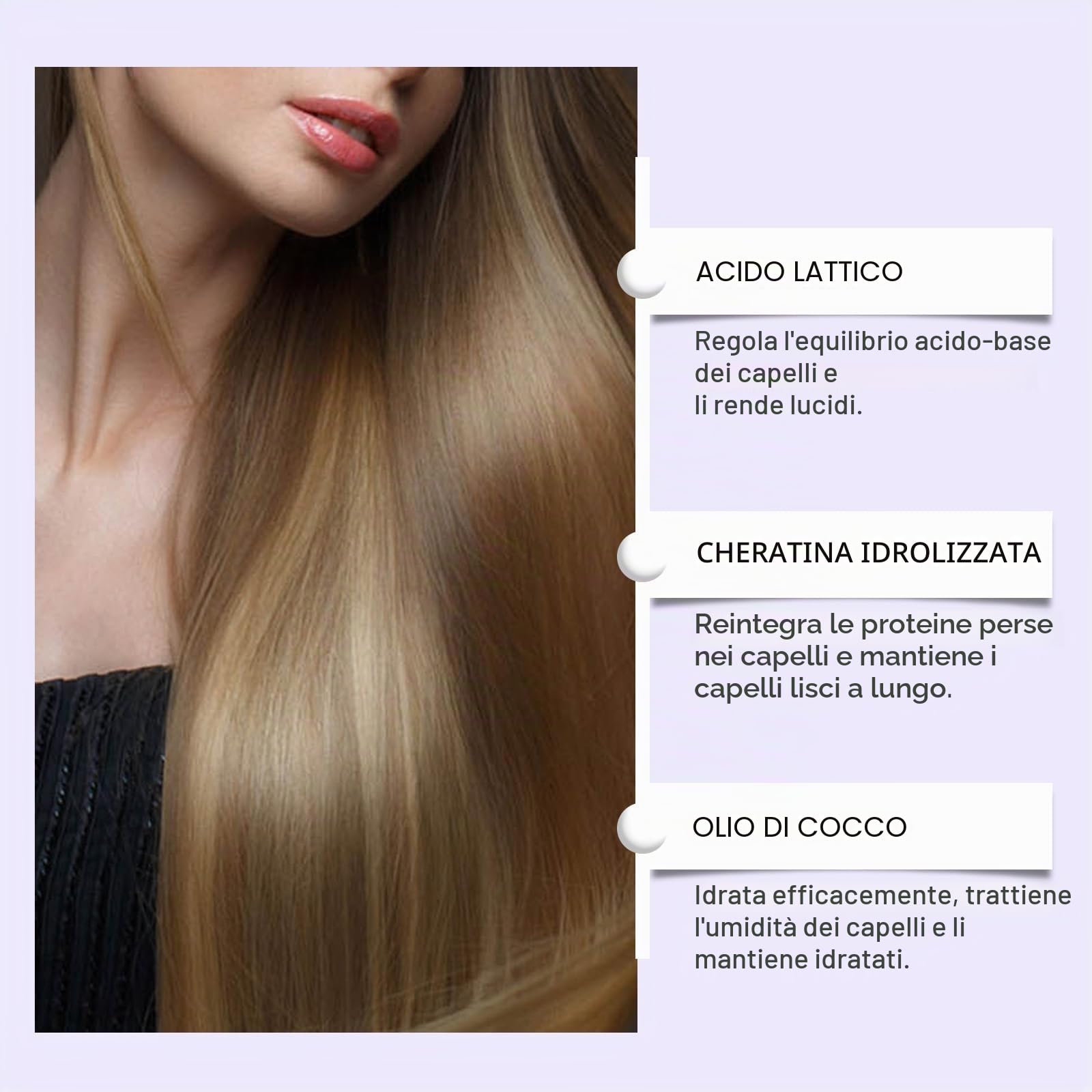 Lumino Liss Alisado, Lumino Liss Alisado Sin Formol, crema lisciante per la correzione delle proteine, dona ai capelli una setosità naturale, levigatezza di lunga durata, Sin Formol Keratina, per