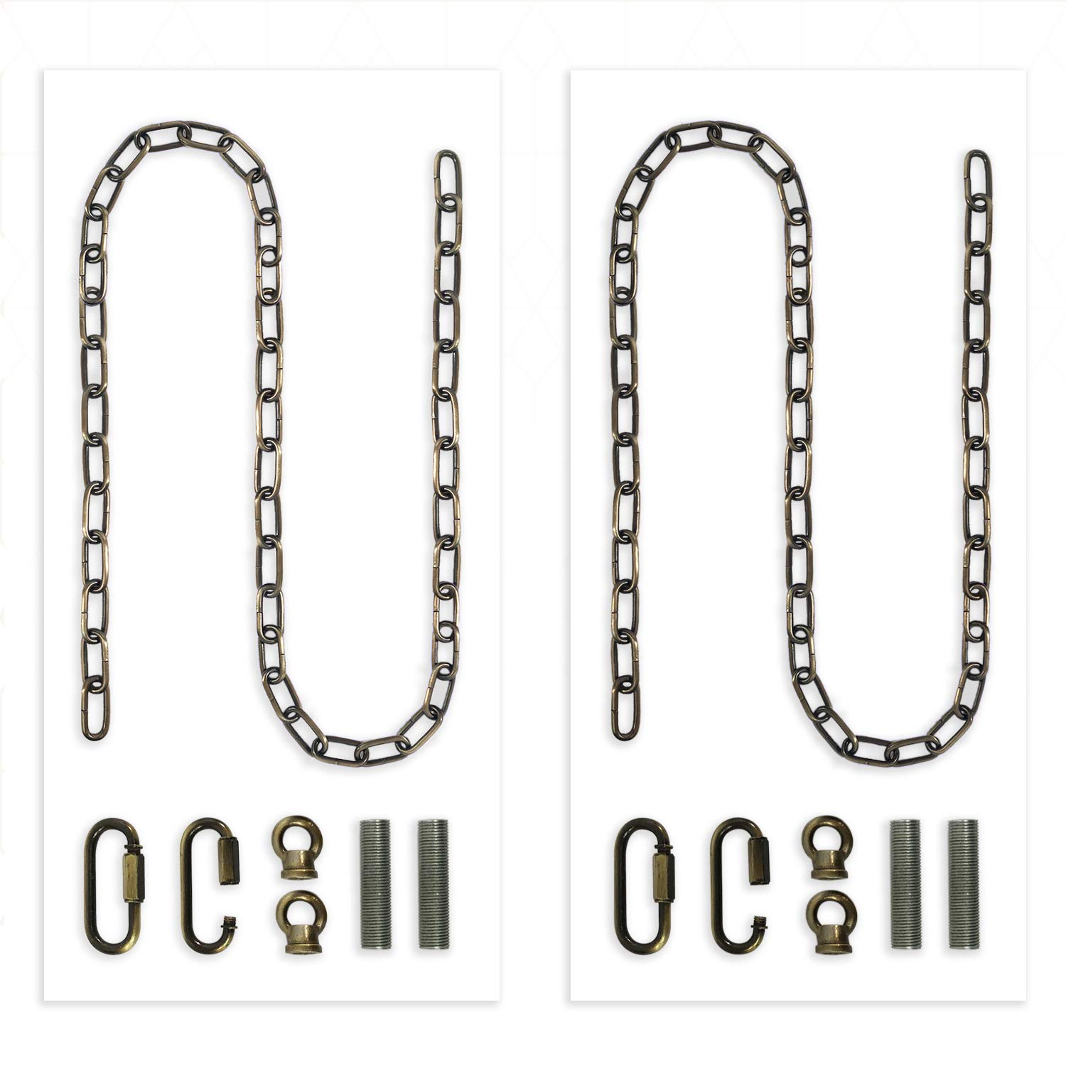 Royal Designs, Inc. LC-2002-AB-6-1 Heavy Duty Lighting Fixture Chain, Extendable up to 6ft, 60-Pound Weight Capacity, Antique Brass — Amazon image 11