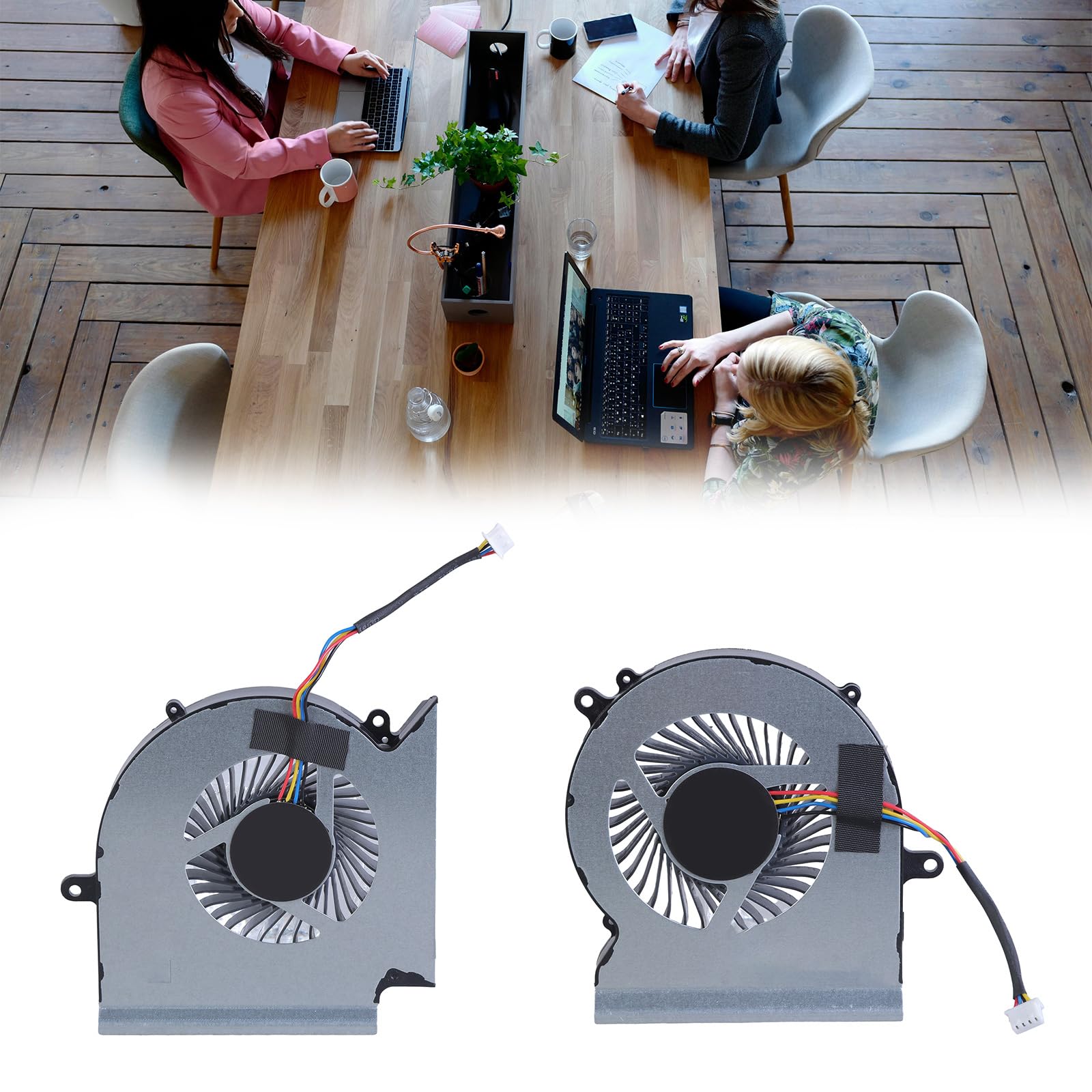 Ventilador interno de repuesto para CPU GPU, ventilador de refrigeración interno para modelos de portátiles GL65 GE65 GP65 WE65 MS-16U Ventilador de radiador eficiente