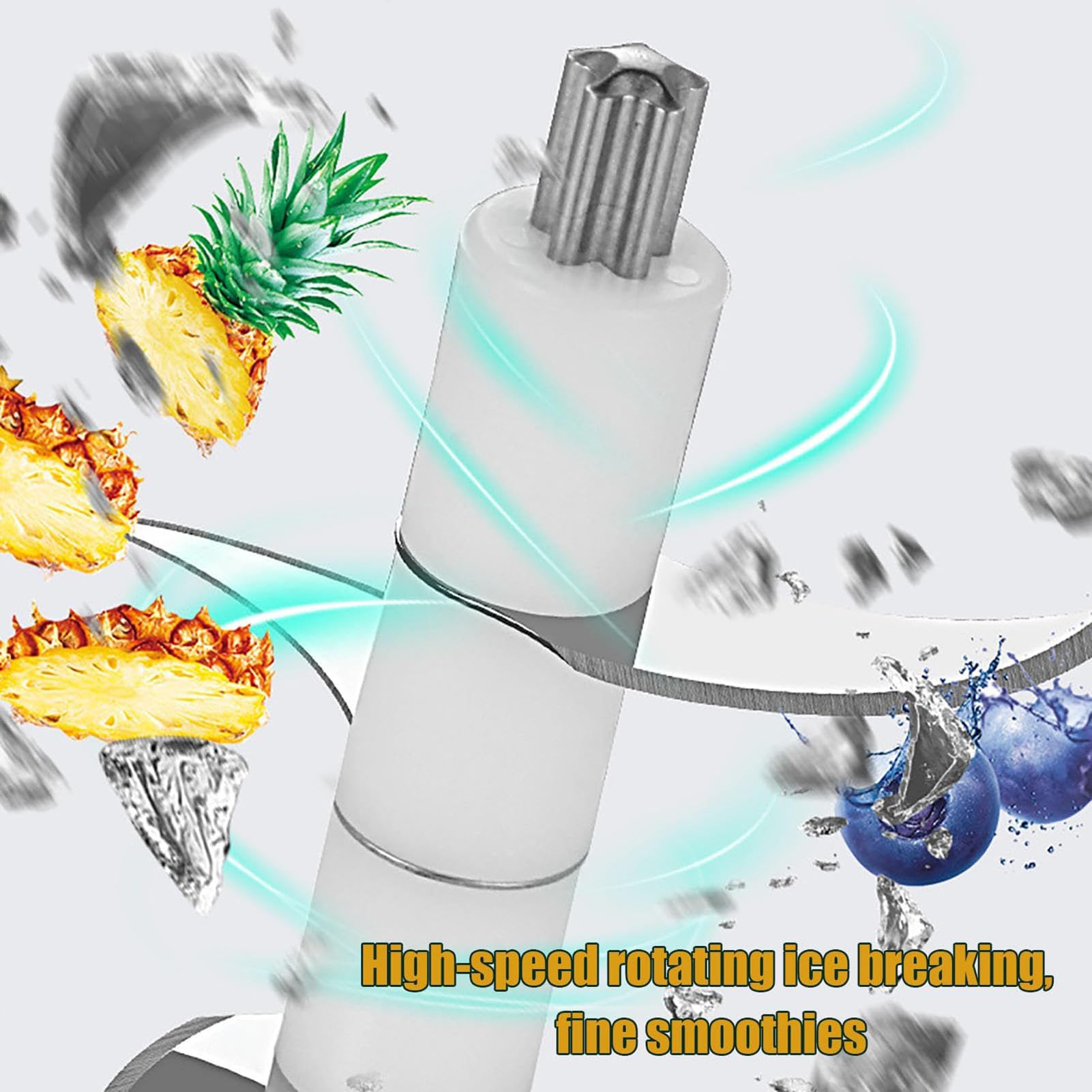SenhE Trituradora de Hielo Eléctrica, Máquina de Granizado Trituradora de Hielo Eléctrica Rápida Comercial, para Hacer Conos de Nieve, Cócteles, Frappe, Té Helado y Café