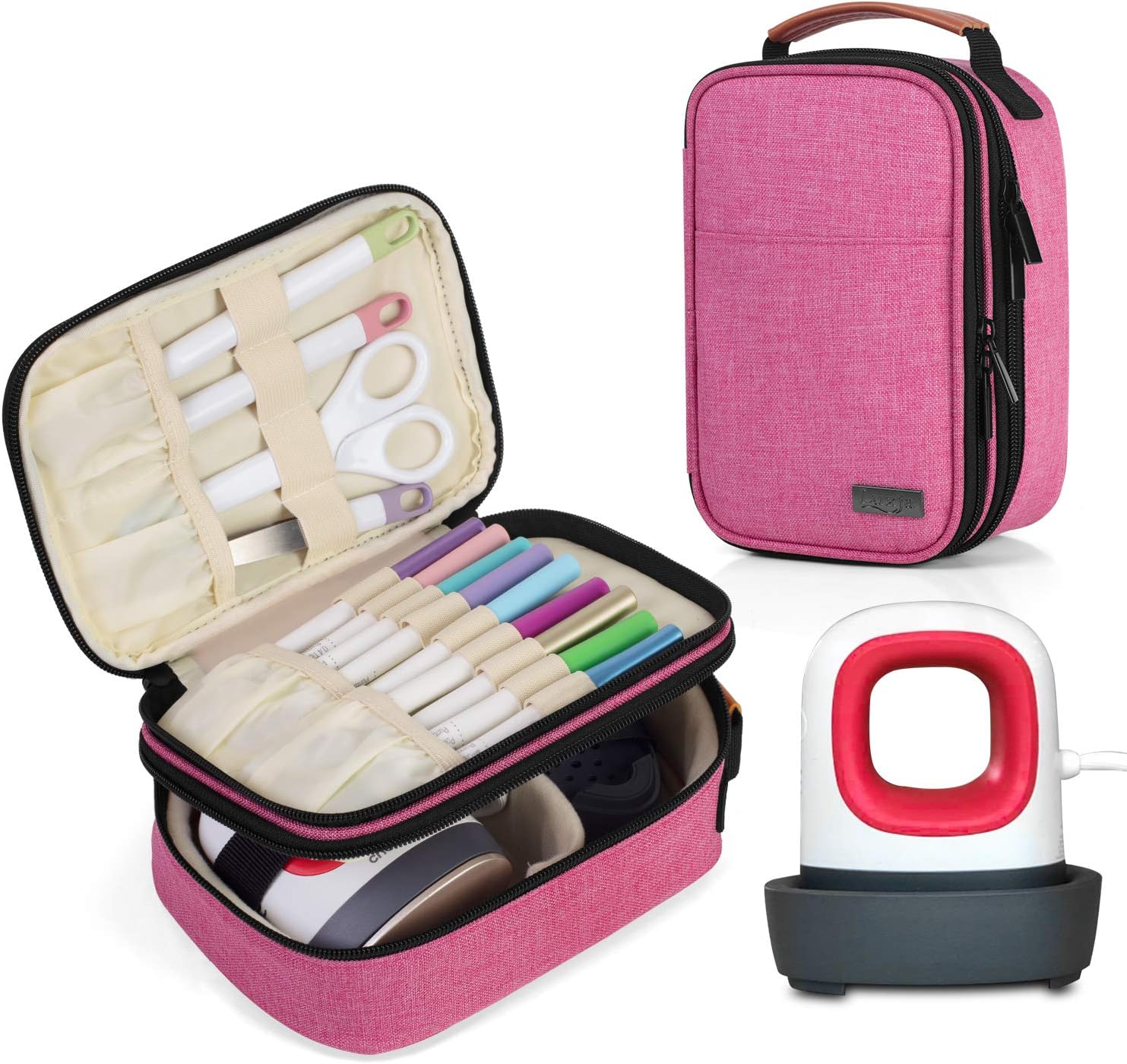 LUXJA DoubleLayer Carrying Case Compatible with Cricut