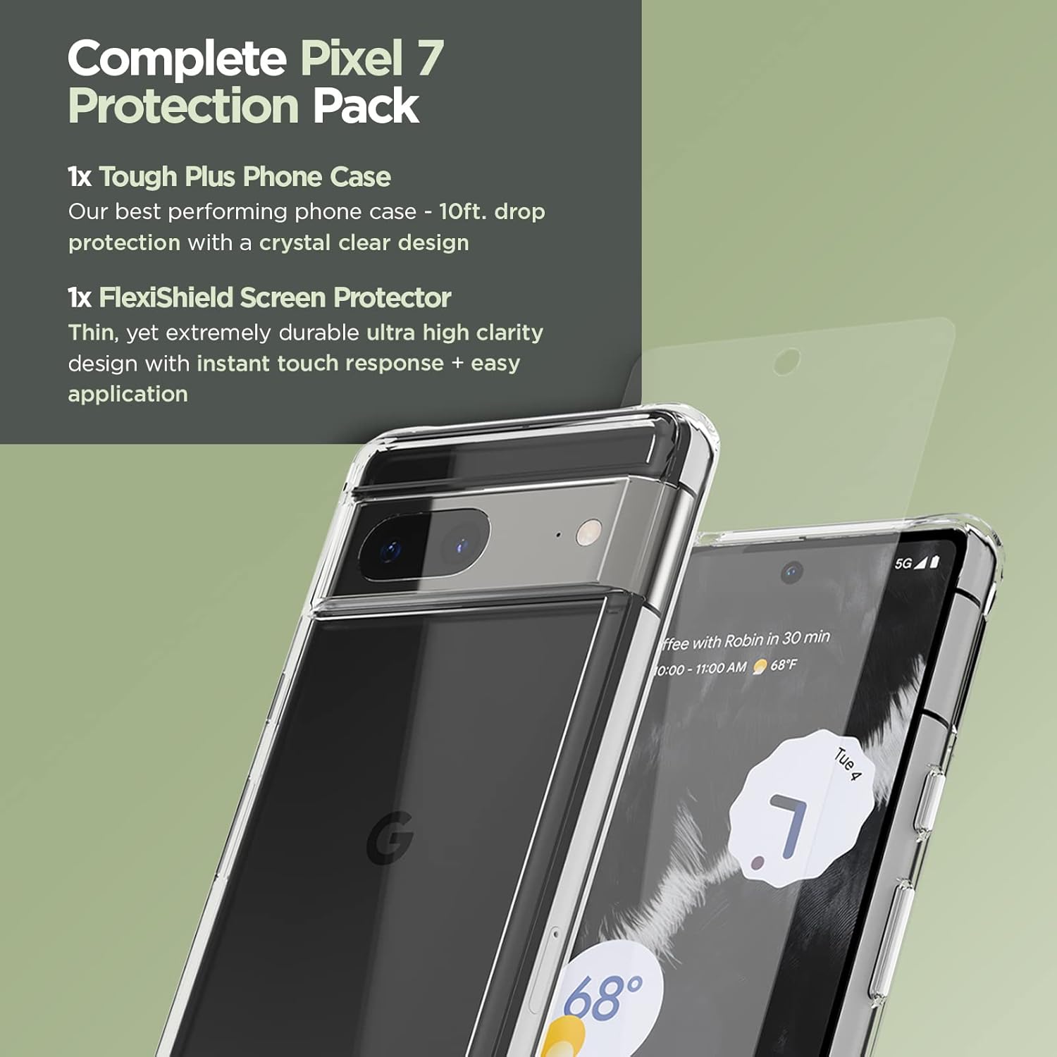 Buy CaseMate Tough Series Google Pixel 7 Case Clear with FlexiShield