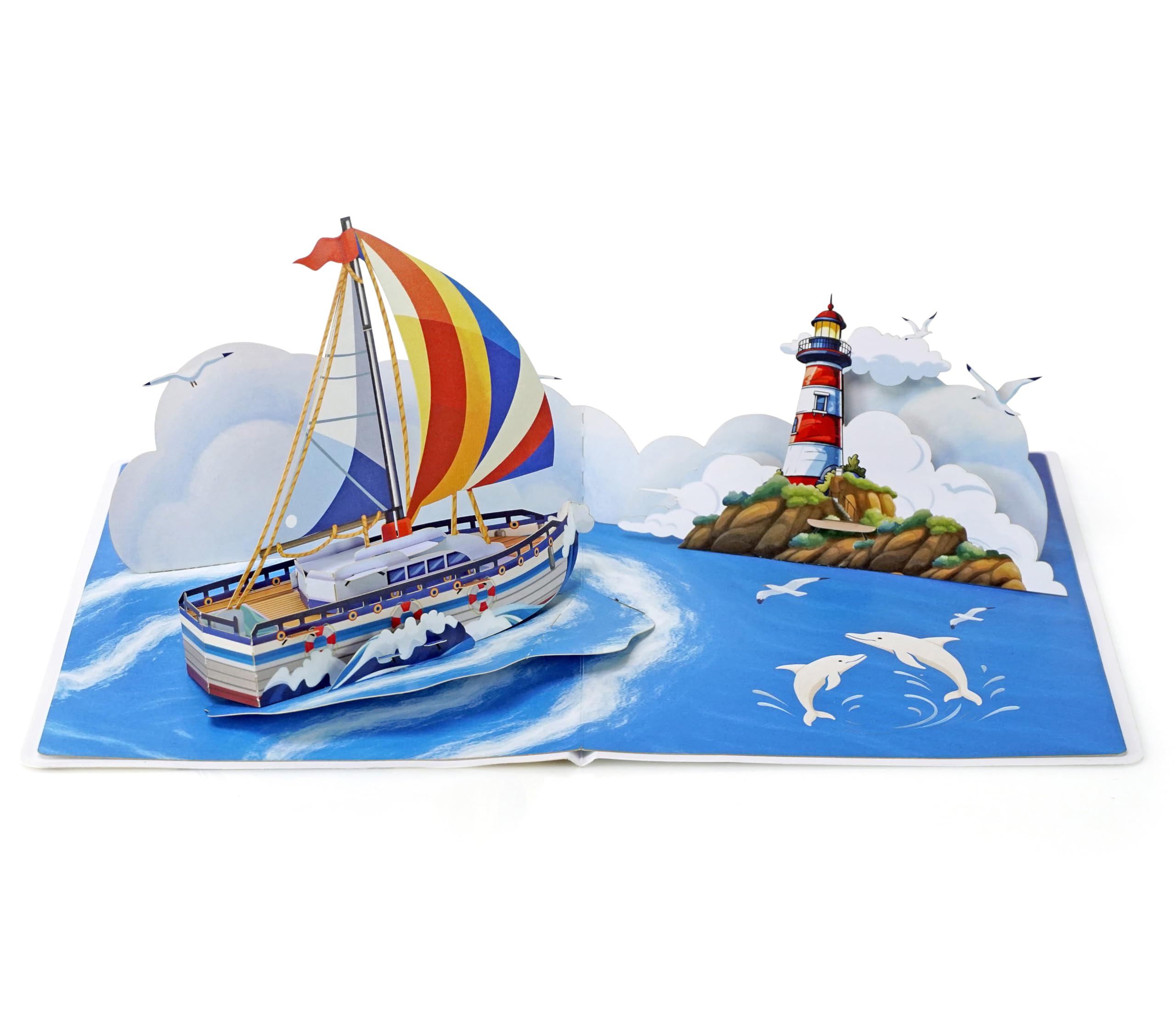 CUTPOPUP Cruise Ship Fathers Day Card, Birthday Cards for Men, Dad Birthday Cards, Husband Birthday Card, Greeting Card for Him, Brother, Son Grandpa (Cruise Ship) US8-SD247UK