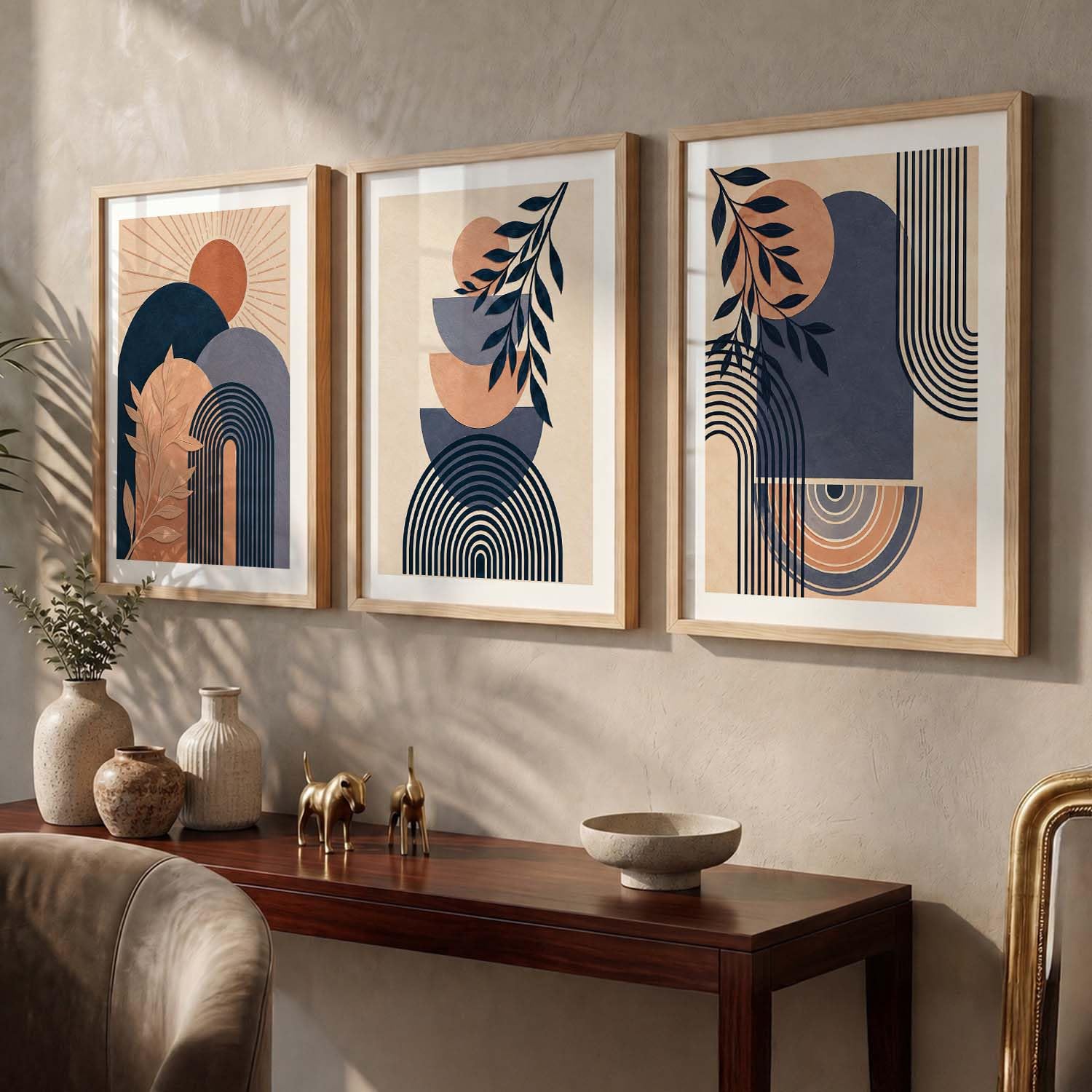Minimalist Boho Wall Art - Set of 3 Prints -6 Minimalist Boho Wall Art - Set of 3 Prints -6
