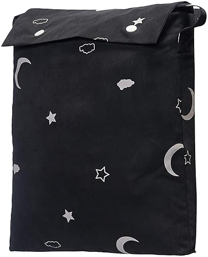 Cortina de Oscurecimiento Portátil con Ventosas Amazon Basics, 50" x 78", 1-Pack, Luna y Estrellas