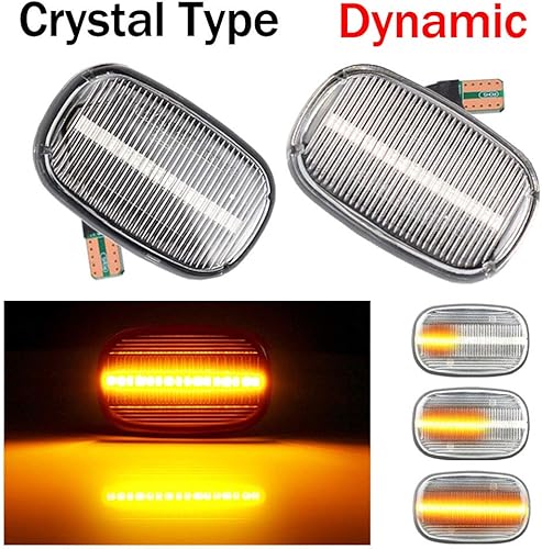 Miniatura 2 de Luz LED de marcador lateral para guardabarros delantero, luz intermitente secuencial que fluye para To-yo-ta, Corolla, Celica, Caldina, Camry,