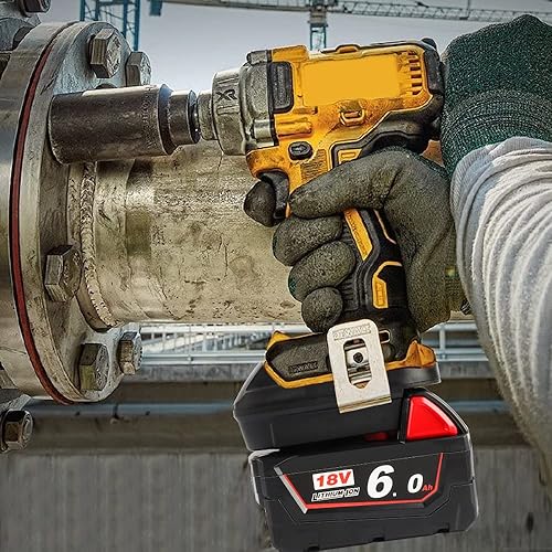 Miniatura 7 de Convertidor adaptador de batería MIL18DL para batería Milwaukee a Dewalt, para baterías de litio Milwaukee ML18 de 18 V convertido a baterías de