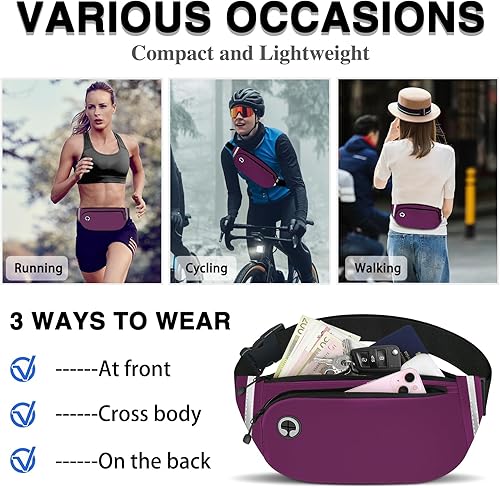 Miniatura 7 de Riñoneras para mujeres y hombres, Púrpura, A la moda