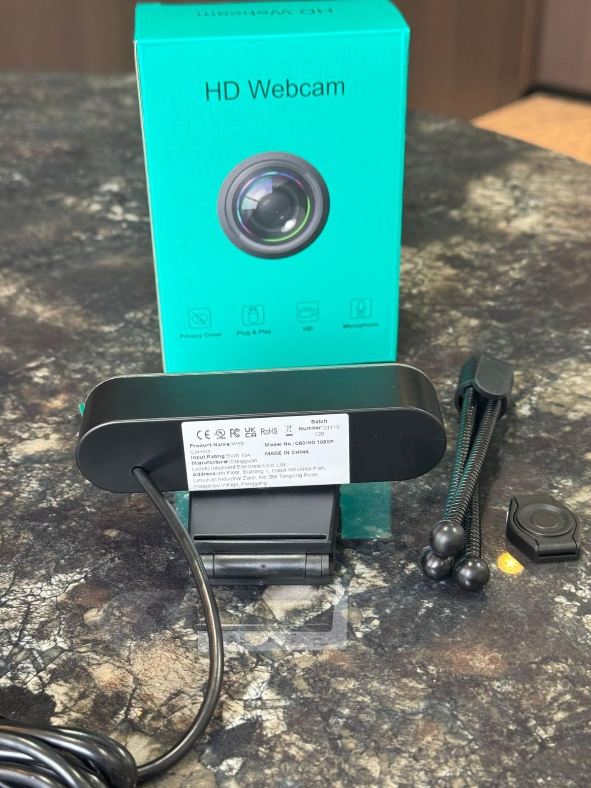 Cámara web HD de 1080P con micrófono, cámara web USB Plug and Play con micrófono con cancelación de ruido, cámara ajustable de escritorio/portátil para transmisión, videollamadas, zoom, conferencias