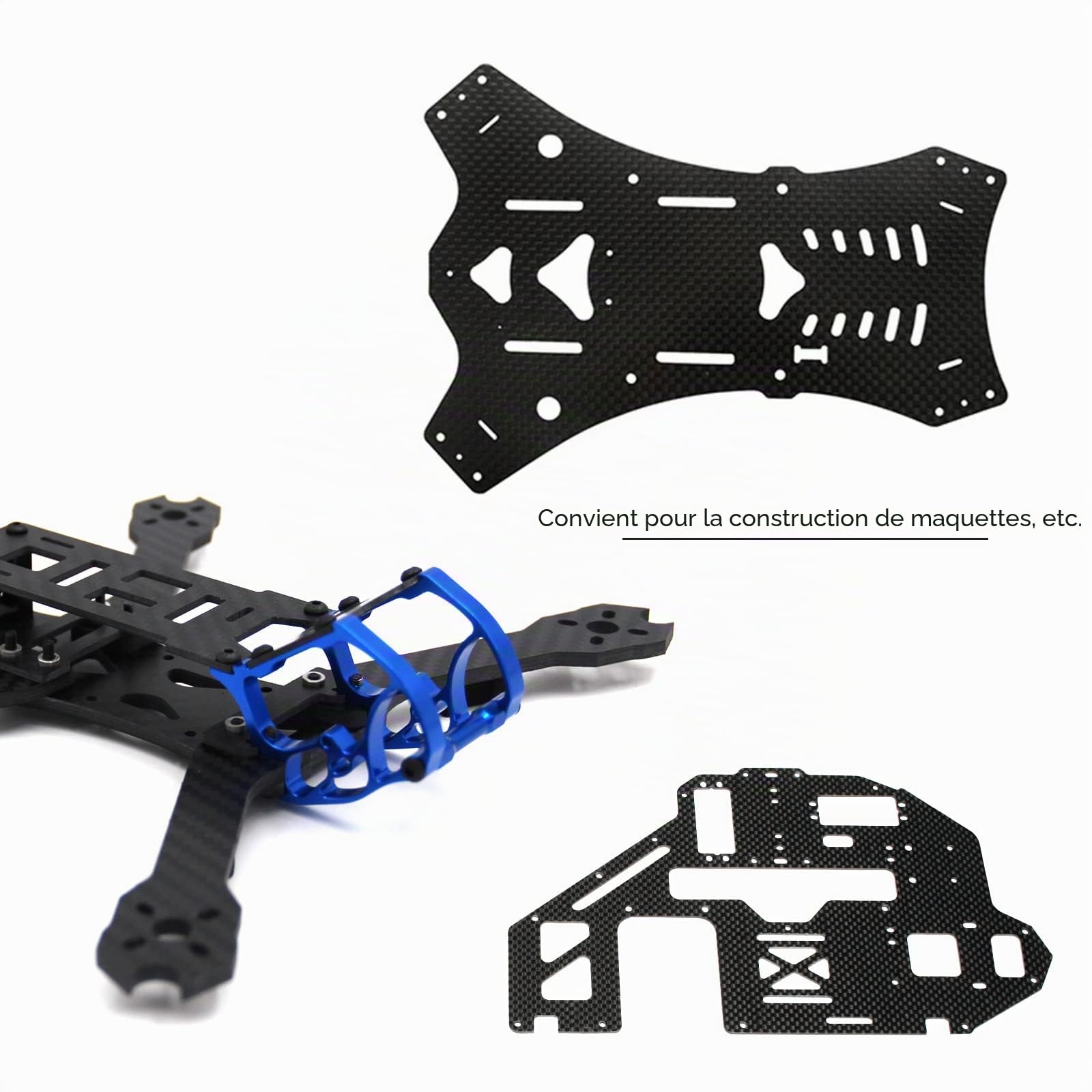 OTOTEC – Plaque de fibre de carbone 3K tissée unie, 0,5 à 2 mm d'épaisseur, 1.5mm