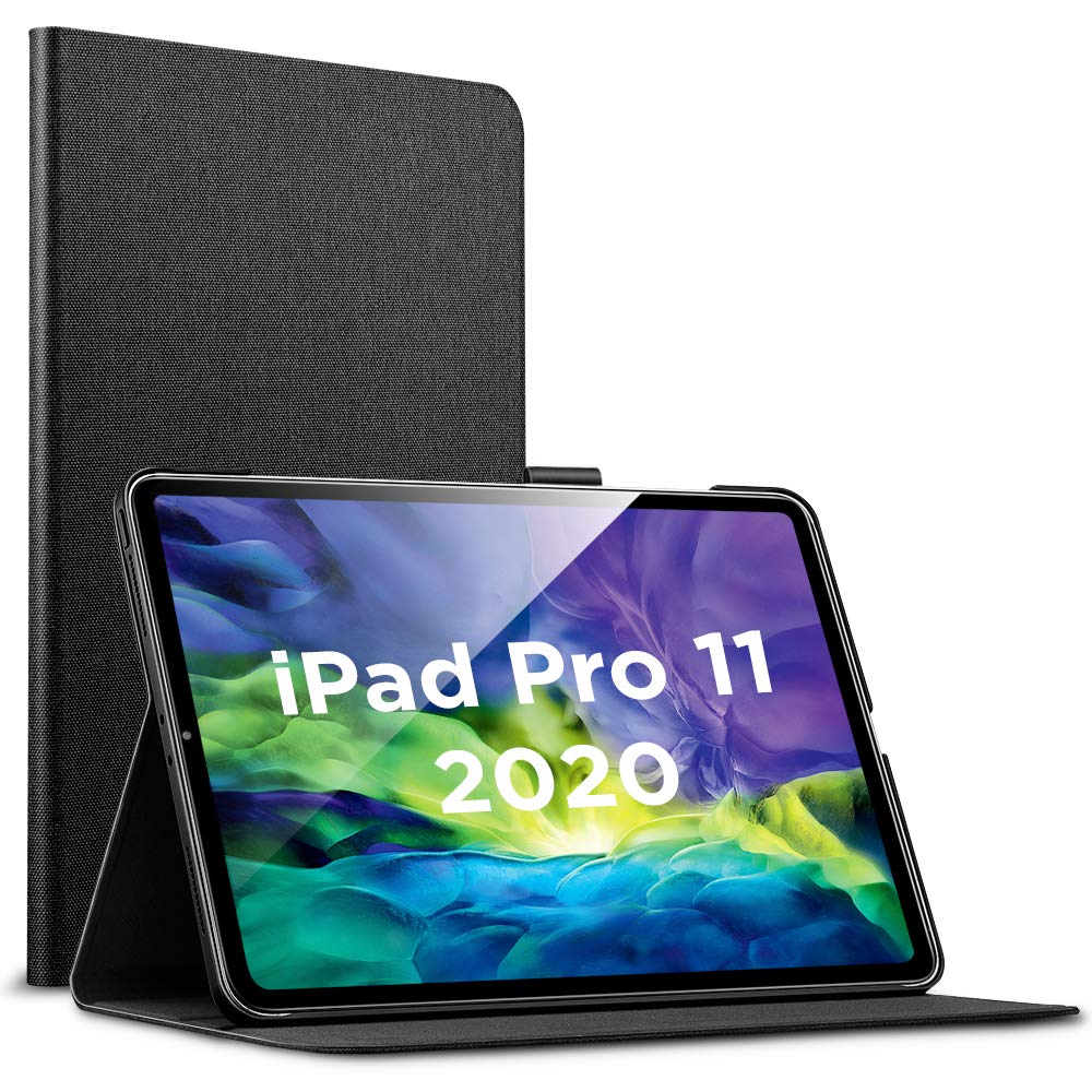 ESR Urban Premium Folio Case for iPad Pro 11 2020 & 2018,Book Cover Design, Multi-Angle Viewing Stand, Auto Sleep/Wake for iPad Pro 11 2020, Charcoal