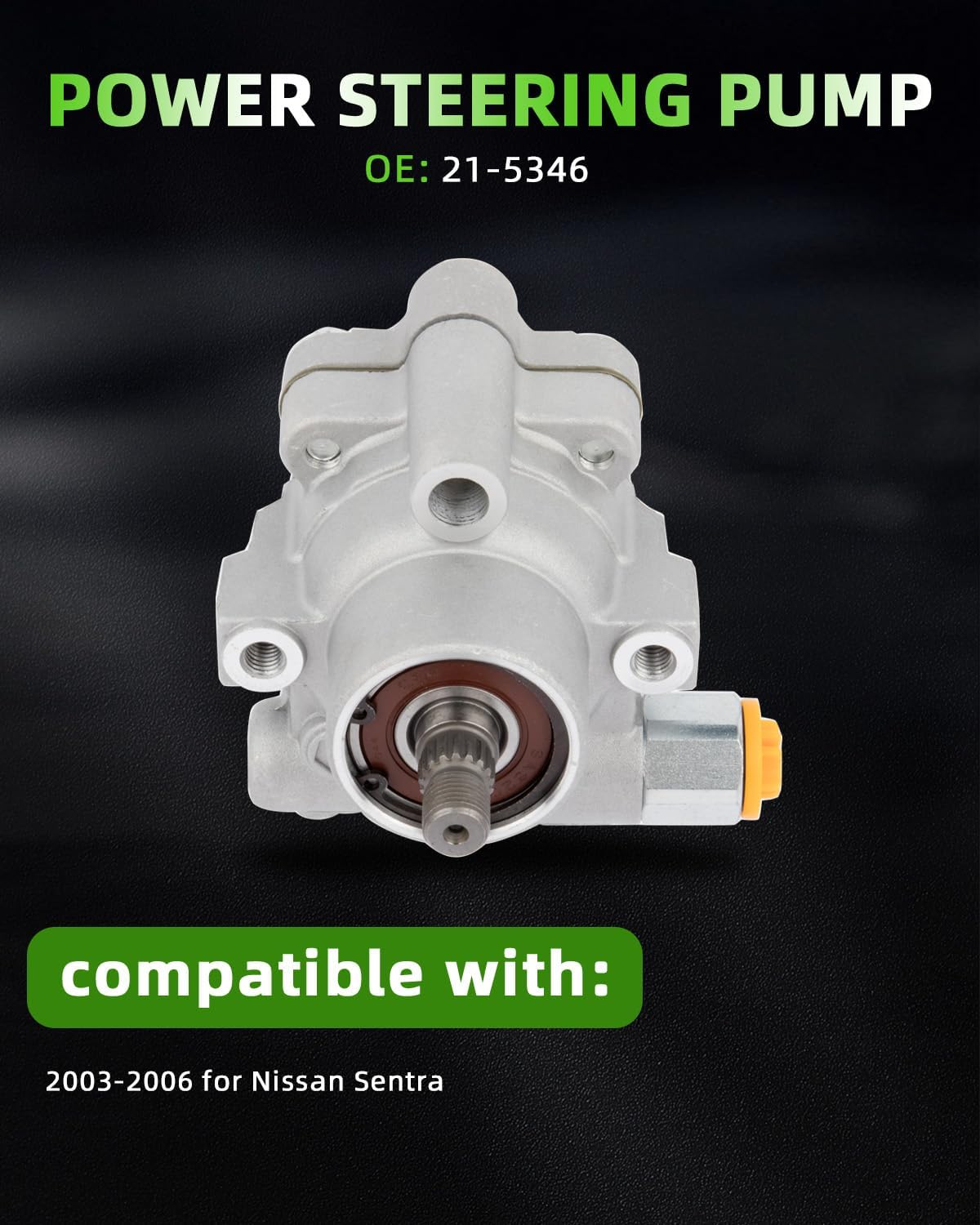 SCITOO Power Steering Pump Replacement for 2003 2004 2005 2006 for Nissan Sentra 21-5346 Power assist pump