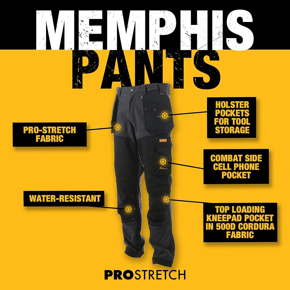 Amazon.com: DEWALT Memphis Men's Pro-Stretch, Regular Fit, Holster Amazon.com: DEWALT Memphis Men's Pro-Stretch, Regular Fit, Holster