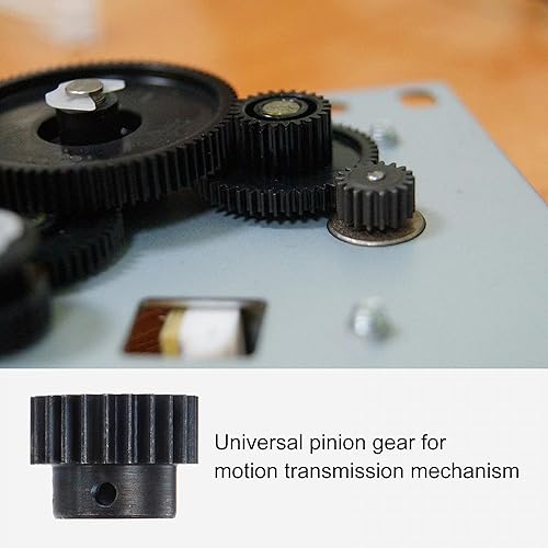 Miniatura 6 de uxcell Engranaje de piñón 1Mod 23T de 0.315 in de diámetro de acero endurecido para motor con paso para transmisión de engranajes de coche RC