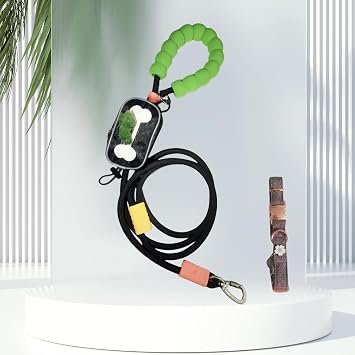Ultimate Dog Essentials Trio - Hands-Free Leash, Rose Gold Collar & Poop Bag SystemBlack+Brown+Black