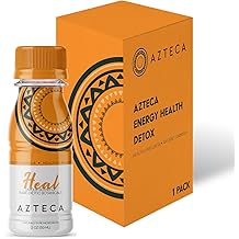 Azteca Health Organic Energy Shots - Wellness Shots, Natural Energy Shots, Health Shots, Vitamin Boost for Focus, Strength, and Energy, Organic Energy Drink Made in the USA - Lemon Flavor 1-Pack 2Fl oz
