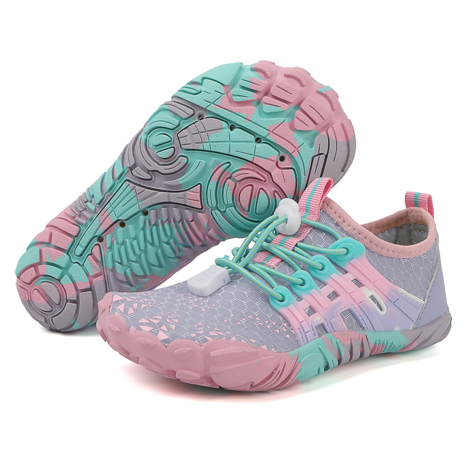 Zapatos de Agua Niños Niñas Barefoot Zapatillas de Trail Running Verano Secado Rápido Escarpines Transpirable Antideslizante Piscina Playa Calzado Descalzos