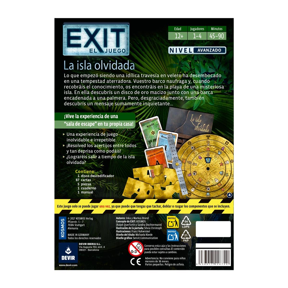 Devir Exit Escape-Room-Spiel, BGEXIT5, Sortiert, One Size – Ansicht 4