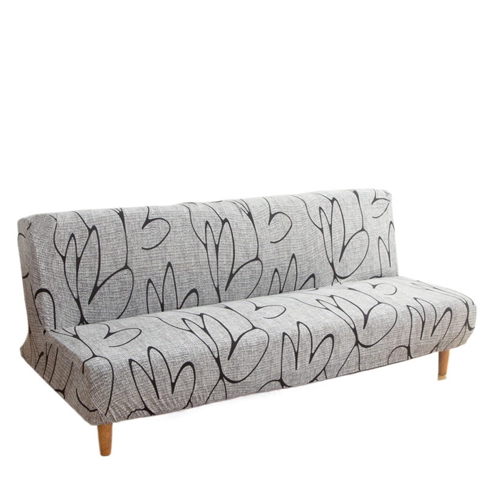 Housse canapé sans accoudoir amovible anti-tache futon M