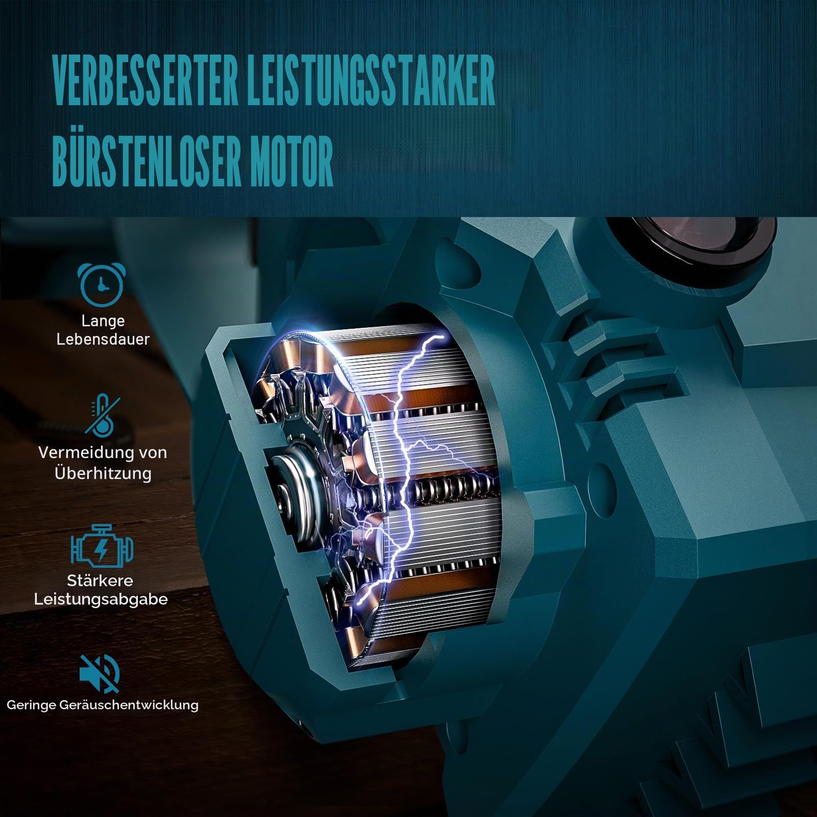Mini Kettensäge 6&8 Zoll, Bürstenlose Elektro Astsäge Kompatibel mit Makita 18V Akku,Akku Kettensäge mit verbesserter Kettenschmierung,Handkettensäge für Gartenscheren,Holzschneidenz (Ohne Akku)