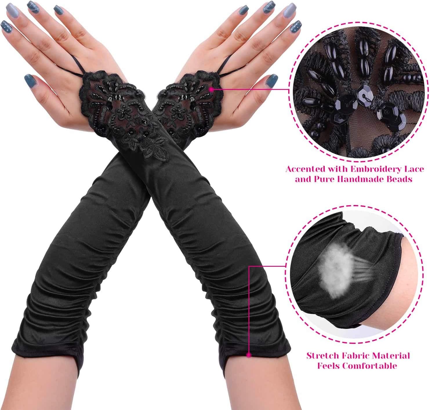 Cridoz Flapper Accessories for Women - 1920s Gatsby & Roaring 20s Style - Image 4