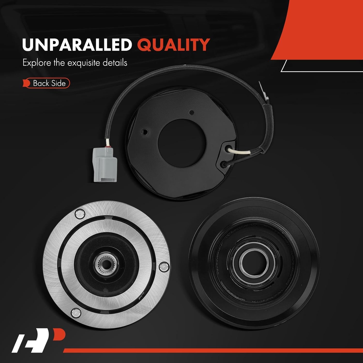 A-Premium Air Conditioner AC Compressor Clutch Kit Compatible with Honda Accord 1998-2002 & Acura CL 1998-1999, 2.3L