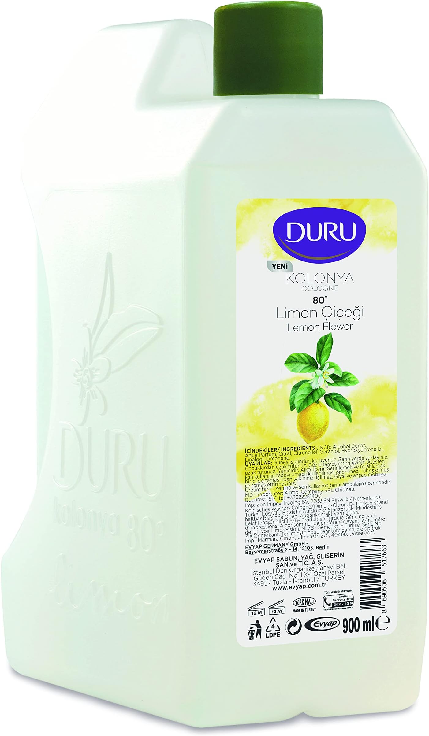 900ml Lemon Cologne by The Shave Factory