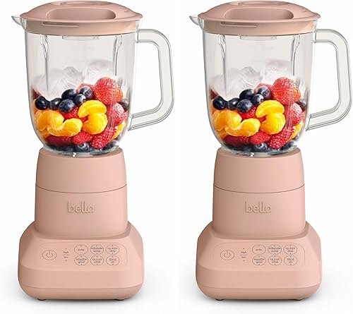 Miniatura 10 de BELLA licuadora de sobremesa de 10 velocidades, exprimidor y batidora de jugos, Fits-anywhere™ Kitchenware, diseño delgado, reversible y de Vidrio