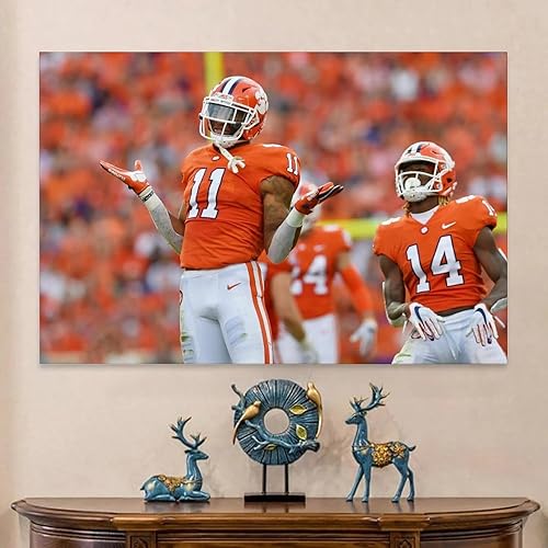 Miniatura 6 de EyewEb Isaiah Simmons Sports Star Poster Wall Art Scroll Canvas Painting Picture Living Room Decor Home 12x18inch(30x45cm)