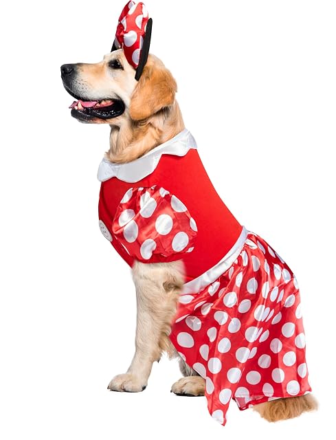 Foto 3 de 8 de Rubie'S Disney: Disfraz de Mickey Mouse y Amigos para Mascotas, Perro Grande Minnie Mouse, Rnumx-Large