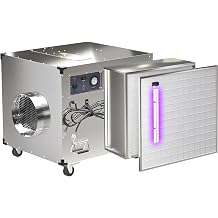 Abestorm 2000 CFM Industrial/Commercial Air Scrubber Negative Air Machine, High Air Flow Hepa Filter, Aluminum Housing, 3 Speed, Filter Change Reminder & Adjustable Wheels, 2500 Sq.Ft. Coverage